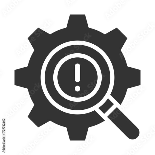 Problem Icon Glyph Style. Vector Illustration Design