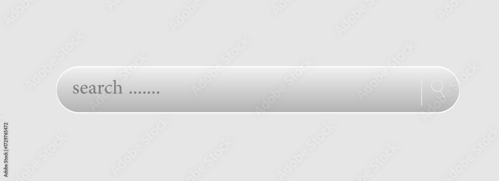 Fototapeta premium web button . search bar icon vector . search toolbar 