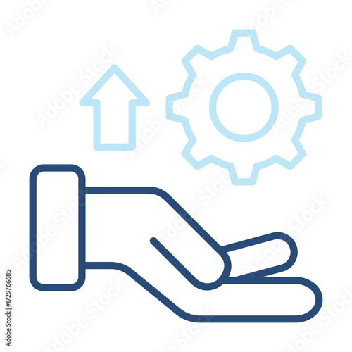 Development Icon Color Outline Style. Vector Illustration Design