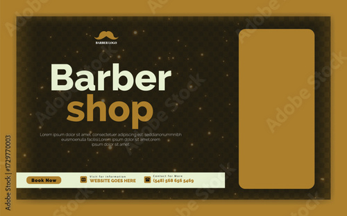 Beauty salon and haircut social media banner design. Skin care social media graphic elements. Vector beauty spa centre social media post template