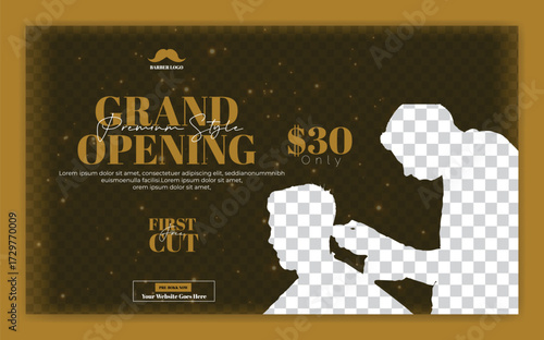 Beauty salon and haircut social media banner design. Skin care social media graphic elements. Vector beauty spa centre social media post template