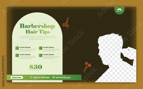 Beauty salon and haircut social media banner design. Skin care social media graphic elements. Vector beauty spa centre social media post template