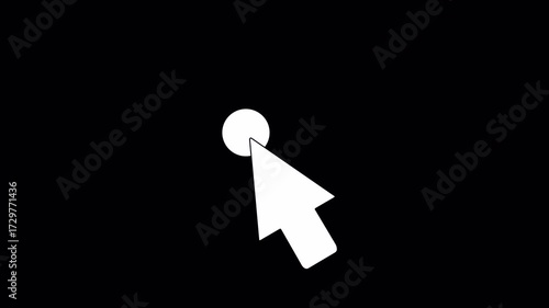 Mouse Click Action Icon – Animation Alpha Loop
