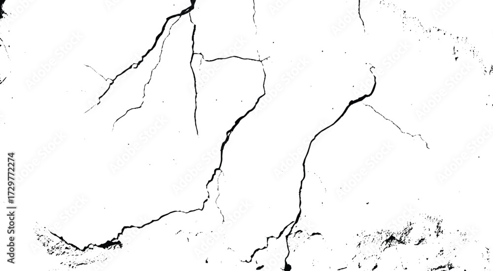 Fototapeta premium Grunge black and white seamless pattern. Rough, scratch, splatter grunge pattern design brush strokes. Overlay texture. Faded black-white dyed paper texture. 