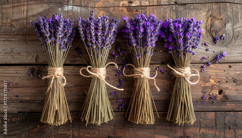 Obraz premium Lavender Bundle Rustic String Tied