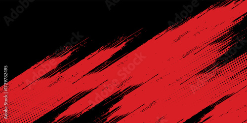 Background, contrast red and black color abstract template for business design. Technology style. You can use it for advertising, sports posters. modern