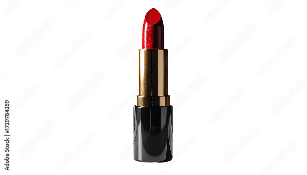 Obraz premium Close-up of a bright red lipstick