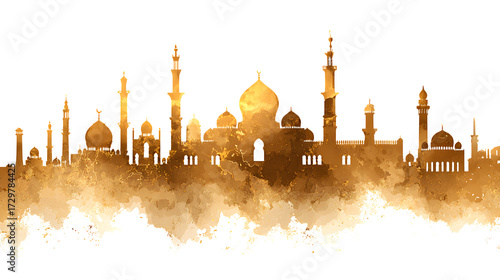 blue mosque at night