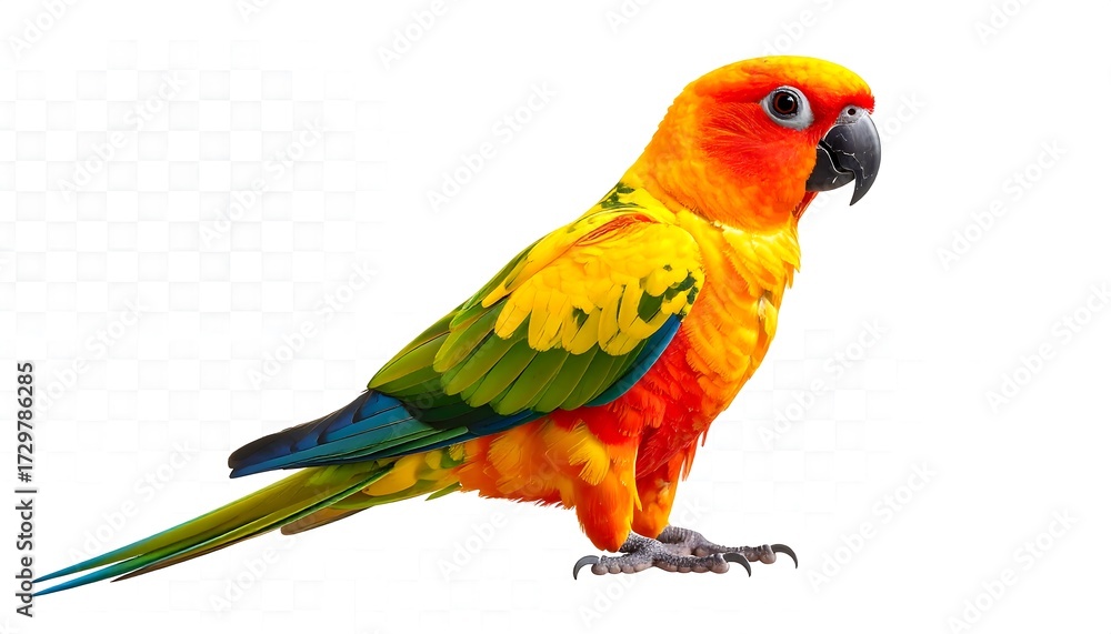 Fototapeta premium Vibrant parrot profile