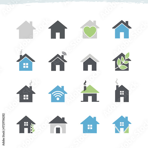 Collection of house and home icons