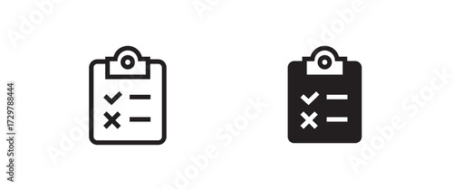 Approval, Document Acceptance Icons. Validated Contract and Authorized Paper line and flat icons set, editable stroke isolated on white, linear vector outline illustration, symbol logo design style