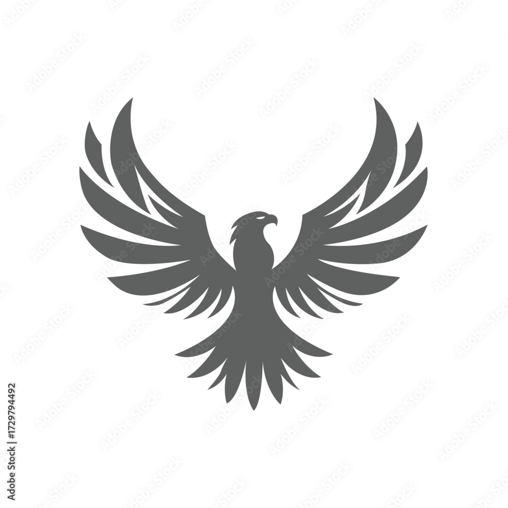 Obraz premium Phoenix Wings Logo Icon Illustration