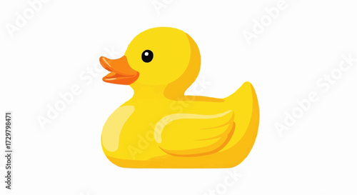 yellow rubber duck isolated