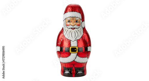 Chocolate Santa Claus Figure on Display