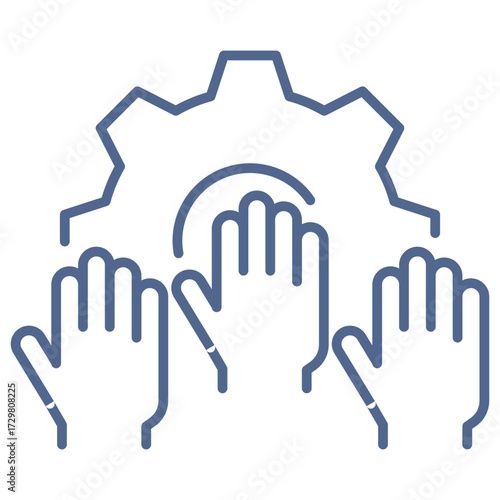 Participation Blue Icon