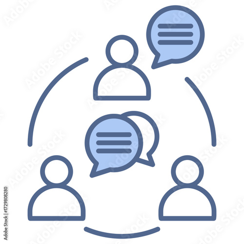 Communication Blue Icon