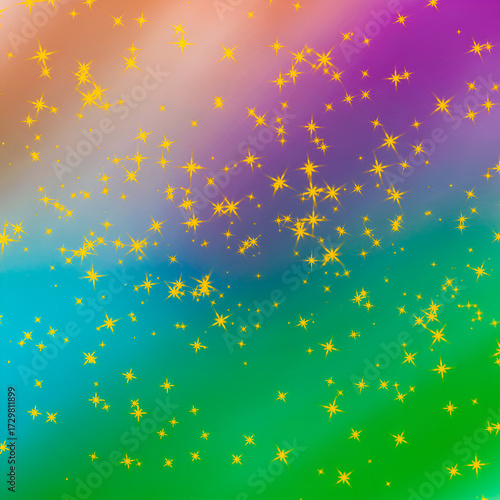 Abstract colorful vector pattern with seamless star illustration for Christmas holiday decoration