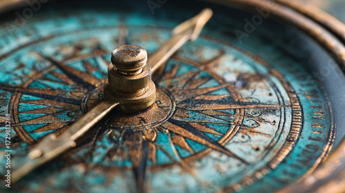 An Exploration of Timeless Navigation: Discover the Beauty and Functionality of a Vintage Compass, Perfect for Adventurers and Travelers Alike
