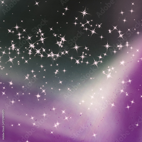 A beautiful Christmas background with starry light and winter blue glow for a holiday celebration design