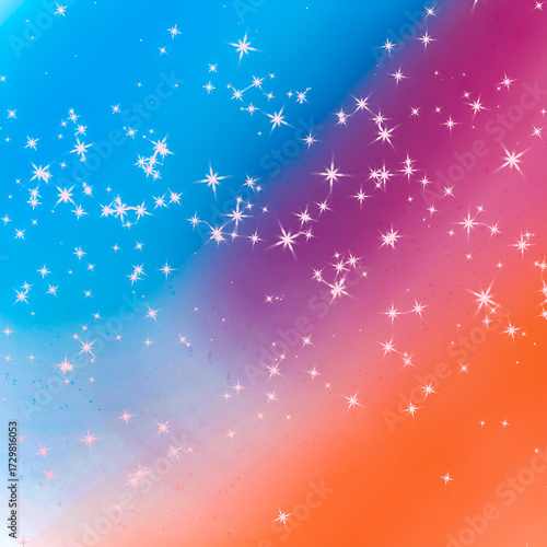 A festive winter night sky illustration with a bright Christmas star design and snow decoration creating a magical holiday backdrop