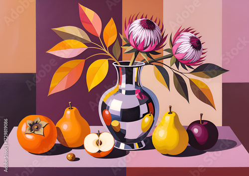 still life with flowers
