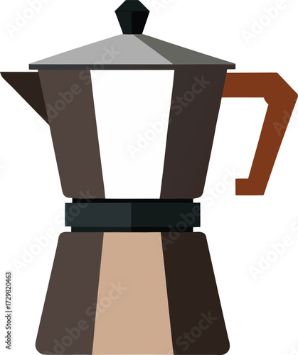 Vector illustration of an espresso machine perfect for coffee shop menus barista guides or promotional materials related to coffee and espresso drinks