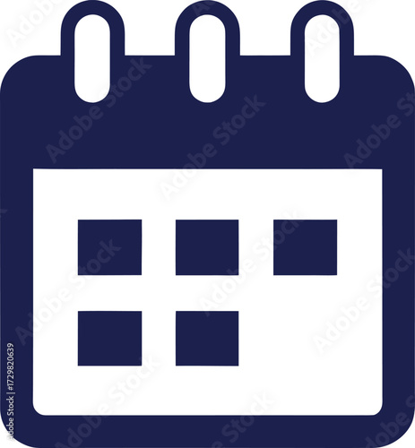 A detailed vector illustration of a calendar icon highlighting a specific date rendered in CMYK with Helvetica and Courier fonts on a white background