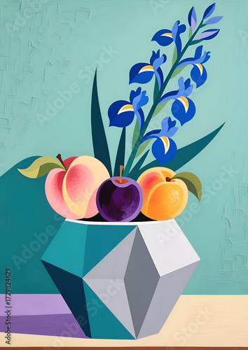 still life with apricots