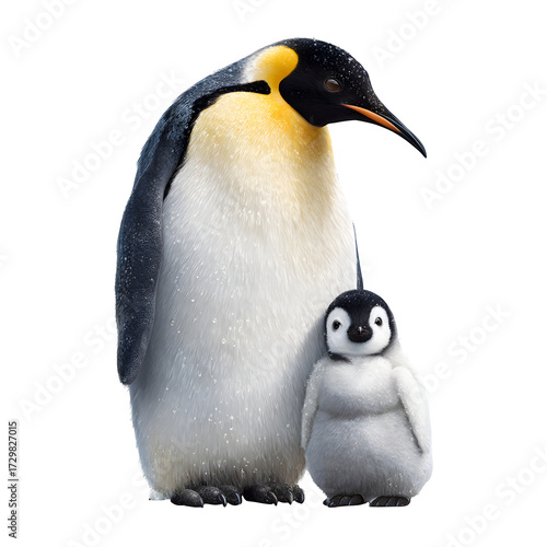 penguin isolated on white