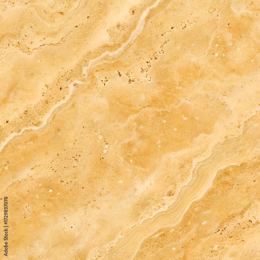 Fototapeta premium Natural travertine marble texture with porous patterns and earthy mineral staining