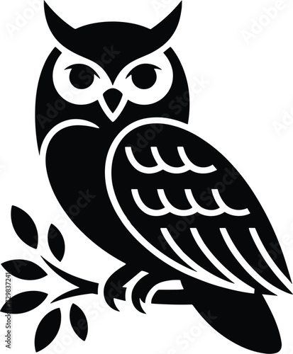 Owl Silhouette Bird Wildlife Night Hunter Nocturnal Perched