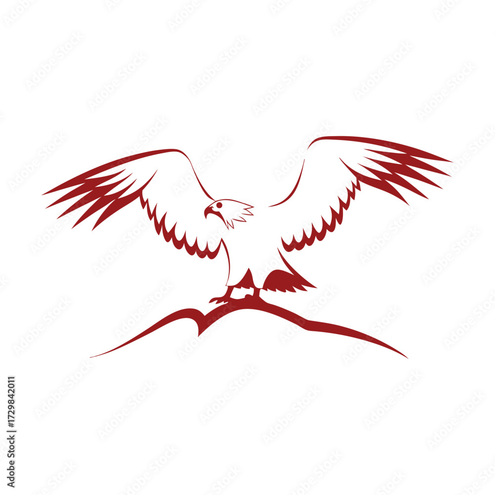 Obraz premium eagle vector art