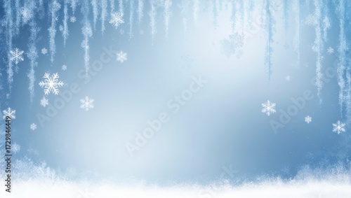 blue winter background,Blue Winter Background Luxury Elegant Snowy Scenic Design, Luxury Frosty Blue Winter Background Premium High-End Seasonal Scene, Elegant Winter Scene on Blue Background Luxury.
