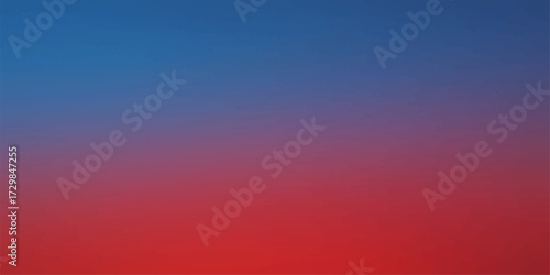 Abstract colorful lines create a beautiful orange and blue sky landscape at sunset