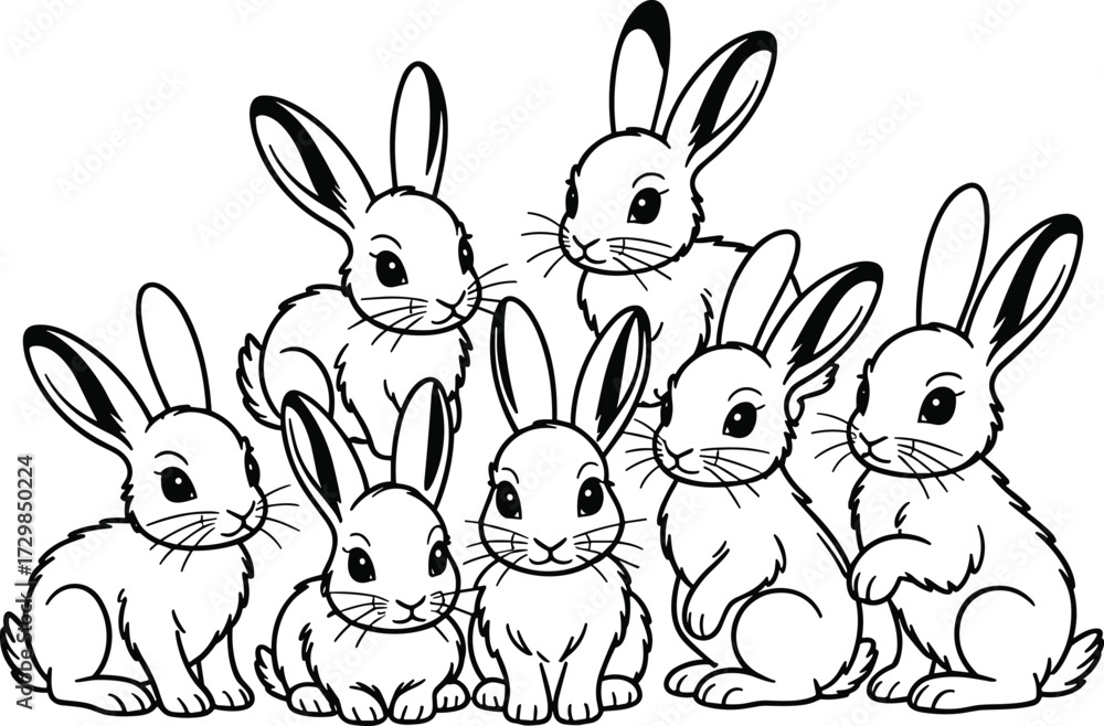 Obraz premium Abstract geometric design with vibrant color palette and clean typography