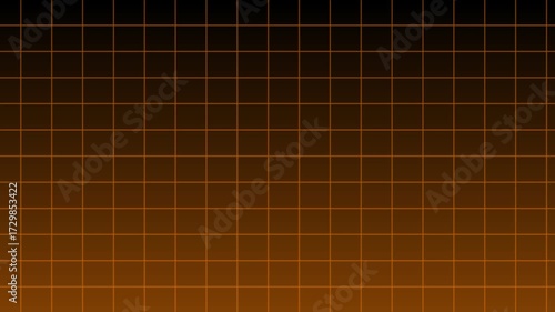 High-Quality 4K Retro Futuristic Orange Grid Lines on a Dark Gradient - Seamlessly Looping Sci-Fi Motion Background

