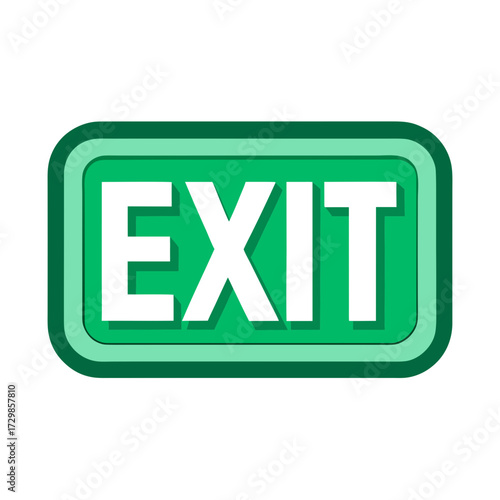 exit sign icon