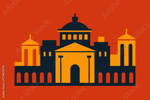 taj mahal vector