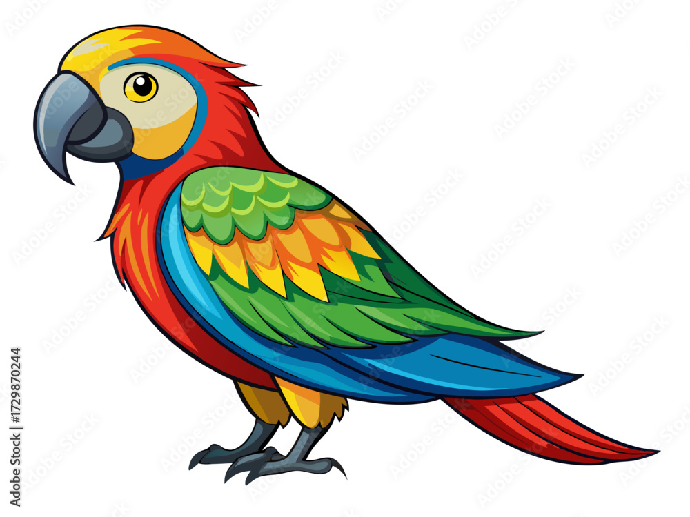 Fototapeta premium blue and yellow macaw