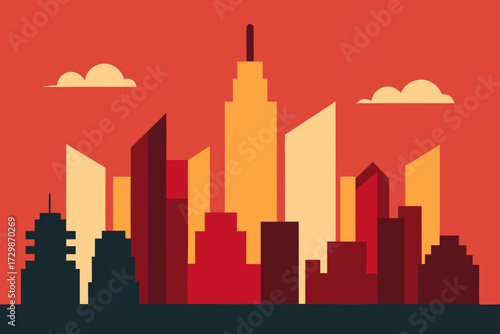 seattle skyline illustration