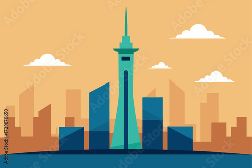 vector illustration of city skyline