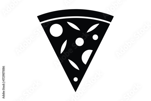 pizza slice vector icon