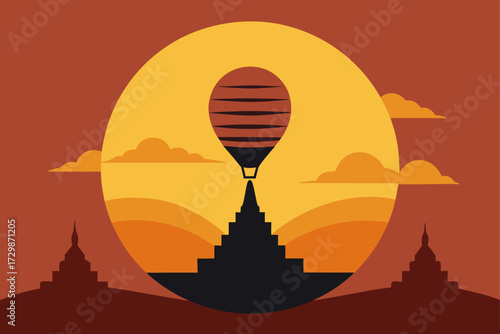 silhouette of buddha statue