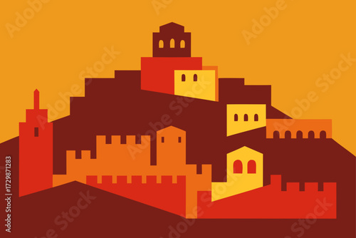 vector illustration of a city