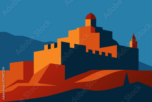 castle in the night