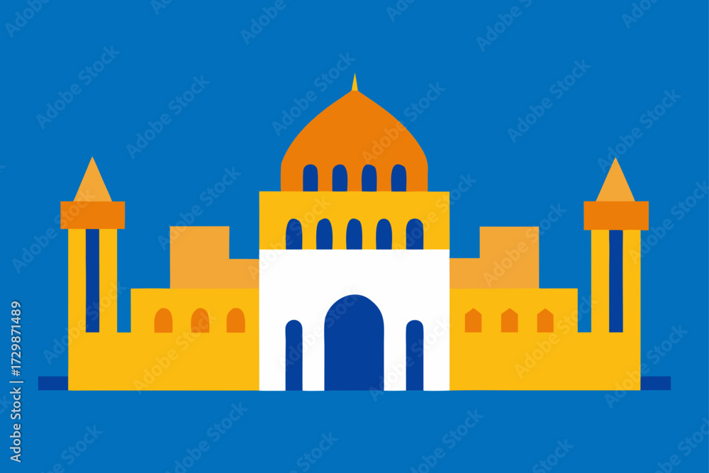 Fototapeta premium vector illustration of mosque