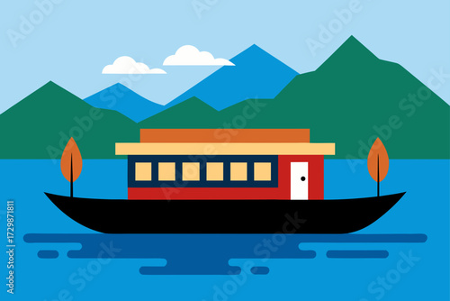 boat on the river