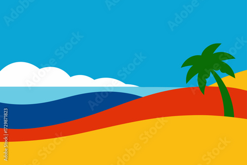 palm trees on the beach