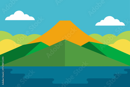 landscape with pyramids