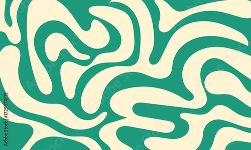 Abstract green organic wave pattern background modern style